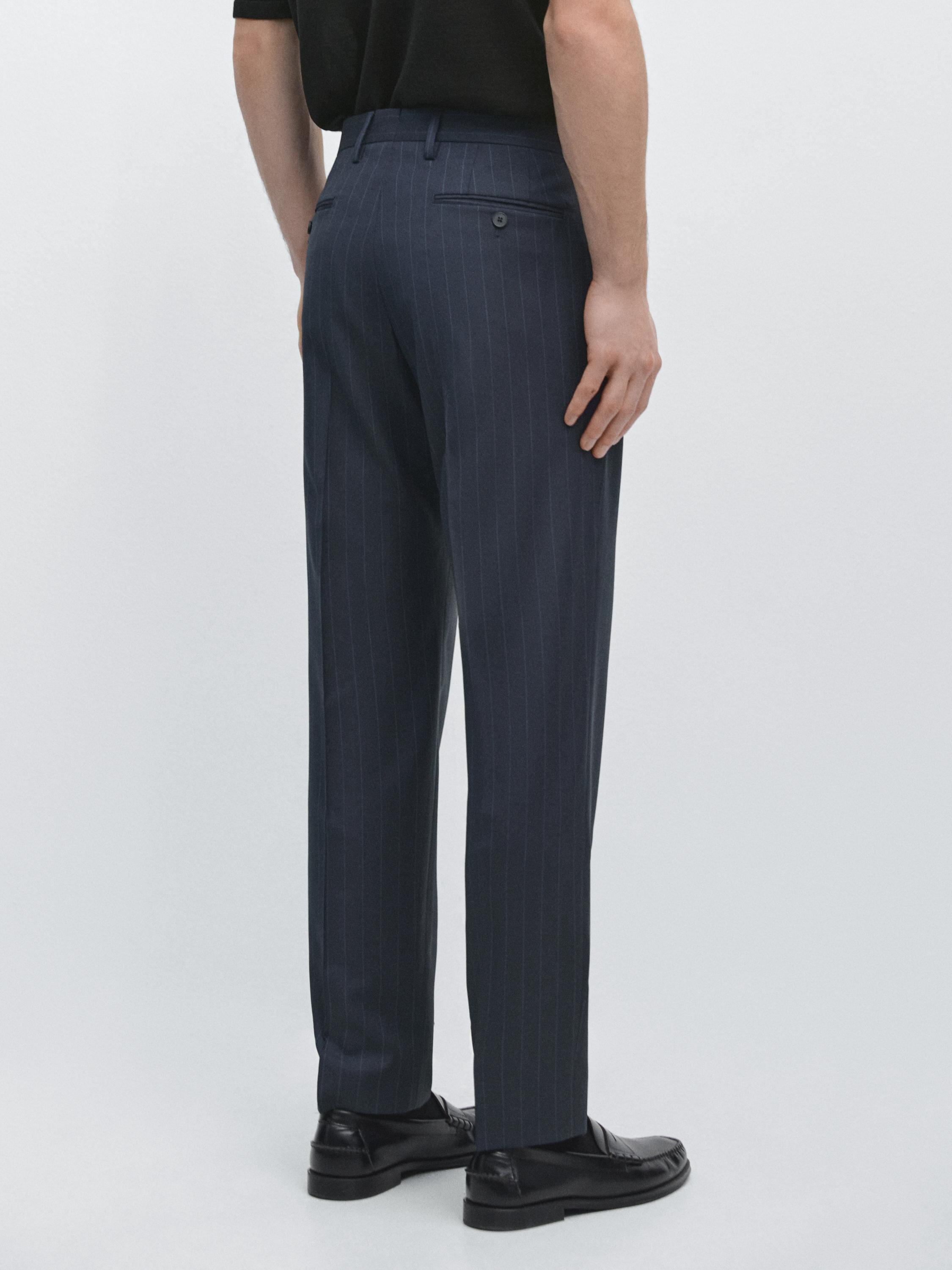 Pantalon de costume à rayures tennis
